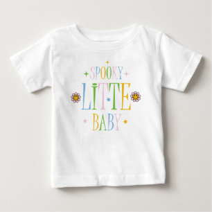 Niedliches Retro Spooky kleines KinderHalloween Baby T-shirt