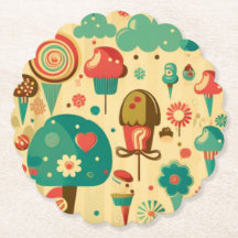 Niedliches Retro-Vintages Eis