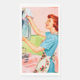 Niedliches Retro-Vintages Handtuchpapier Serviette