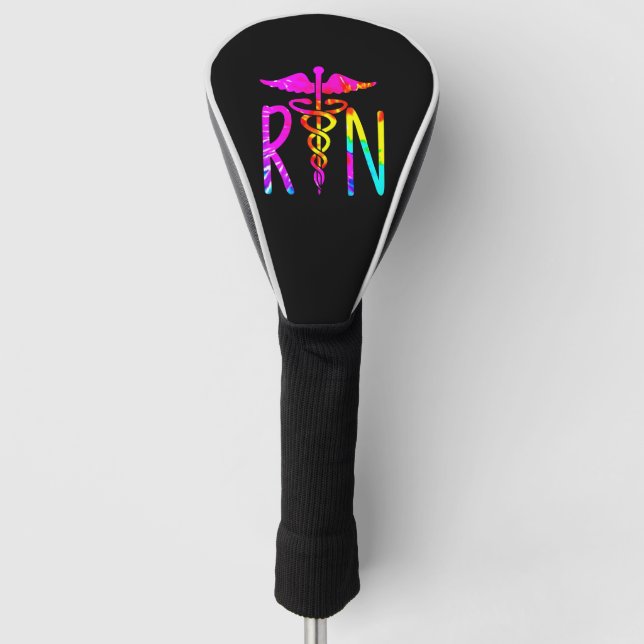 Niedliches RN registriertes Krankenschwester-Hemd Golf Headcover (Vorderseite)