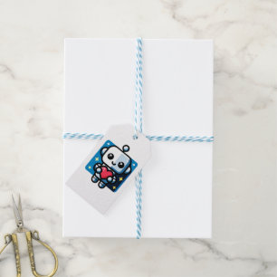 Niedliches Robot Holding Heart - Adorable Liebe &  Geschenkanhänger