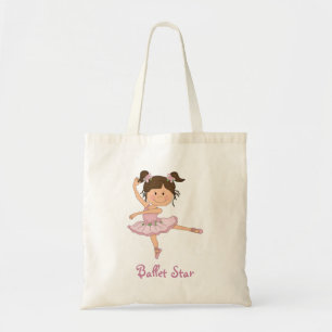Niedliches rosa Ballett Starg der Ballerina-1 Tragetasche