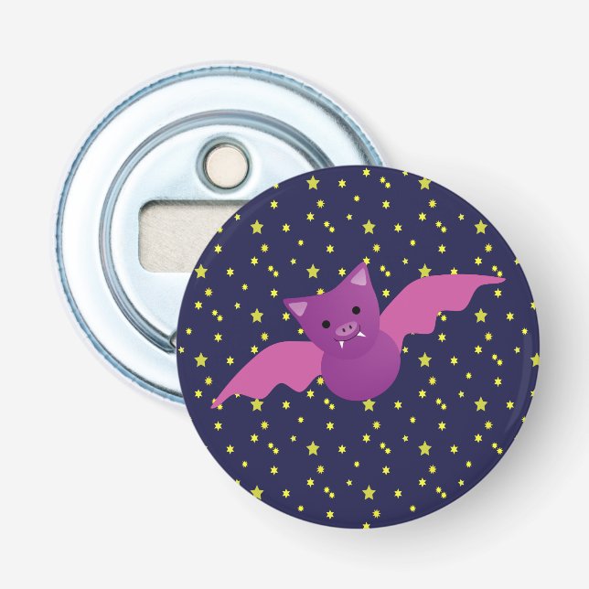 Niedliches rosa Becken Flaschenöffner (Vorderseite)