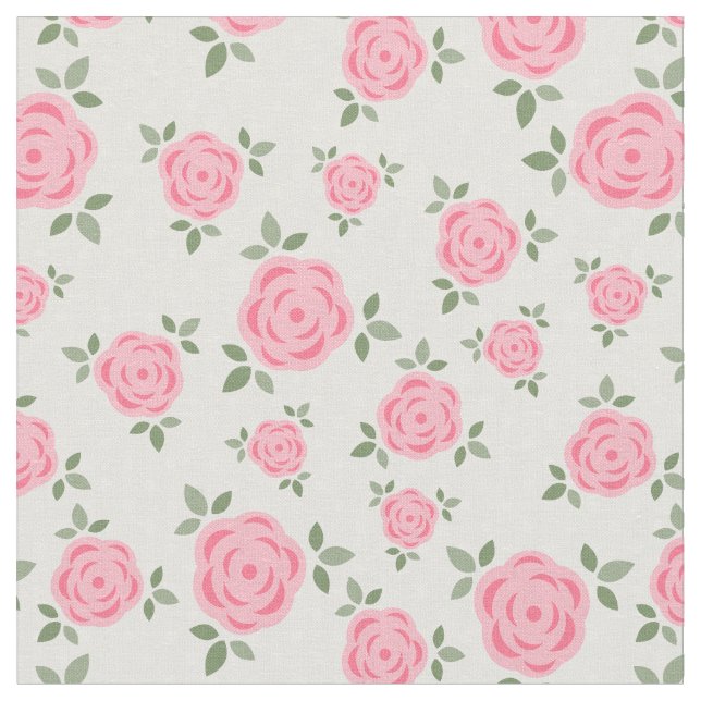 Niedliches rosa Blumenmuster Stoff (Nahaufnahme)
