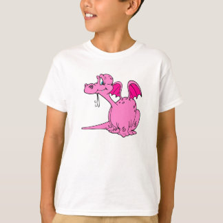 Niedliches rosa Drache-Baby T-Shirt