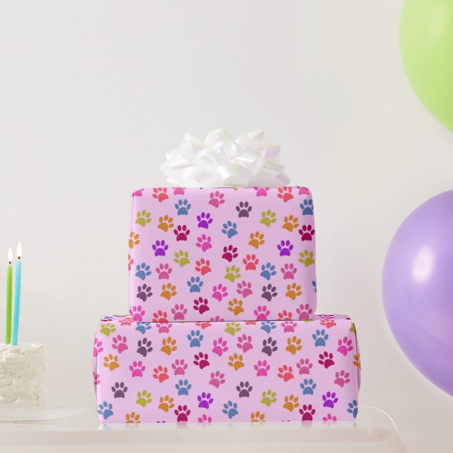 Niedliches rosa Druckmuster Geschenkpapier (Partygeschenke)