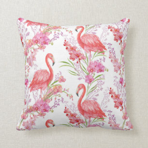 Niedliches rosa Flamingomuster-Dekorkissen Kissen