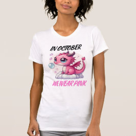 Niedliches rosa Halloween "Im Oktober tragen wir P T-Shirt