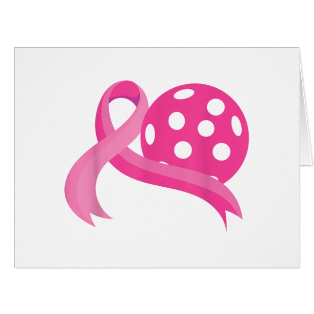 Niedliches rosa Herz-Band-Pickleball Brustkrebs Aw (Vorderseite (Horizontal))