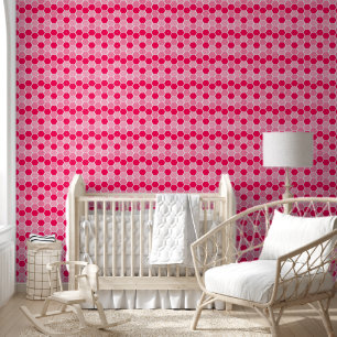 Niedliches rosa Hexagonalmuster Tapete