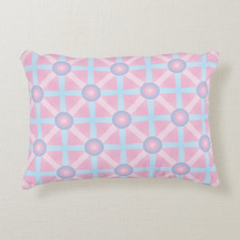 Niedliches rosa, Lila und hellblaues Muster Zierkissen