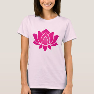 Niedliches rosa Lotus-Blume T-Shirt