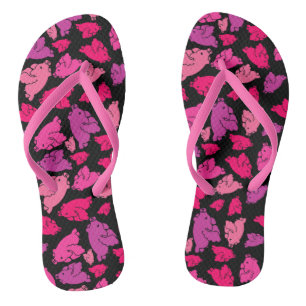 Niedliches rosa Muster Flip Flops