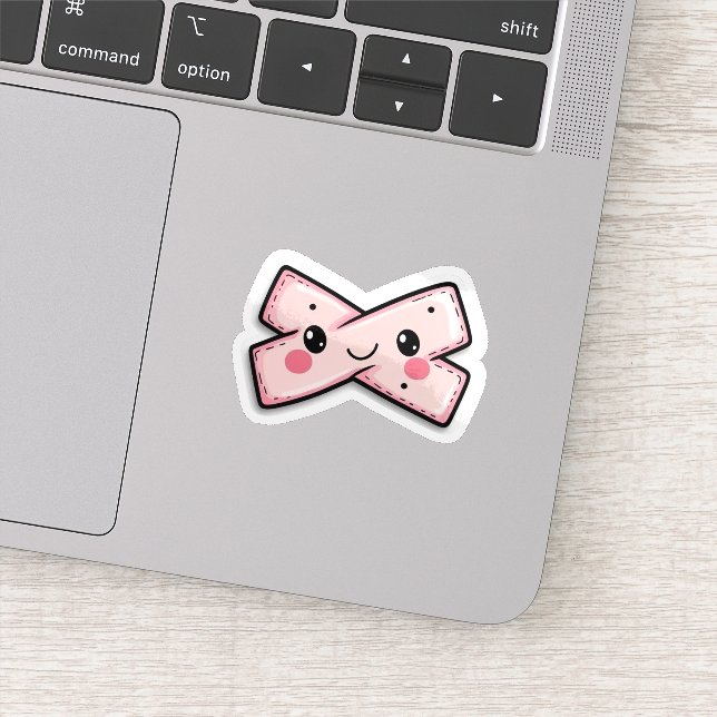 Niedliches rosa Pflaster-Decal für Kratzer und Ris Aufkleber (Detail)