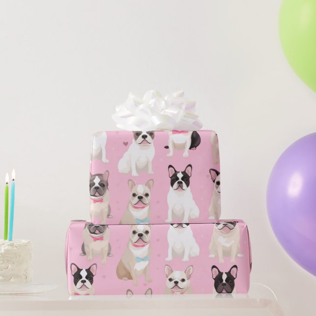 Niedliches rosa Pink-Furnierpapier Geschenkpapier (Partygeschenke)