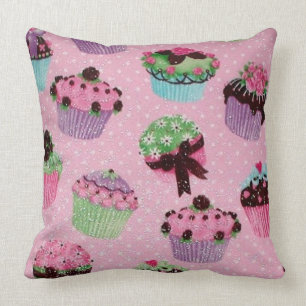 Niedliches rosa Polka-Punkt-kleiner Kissen