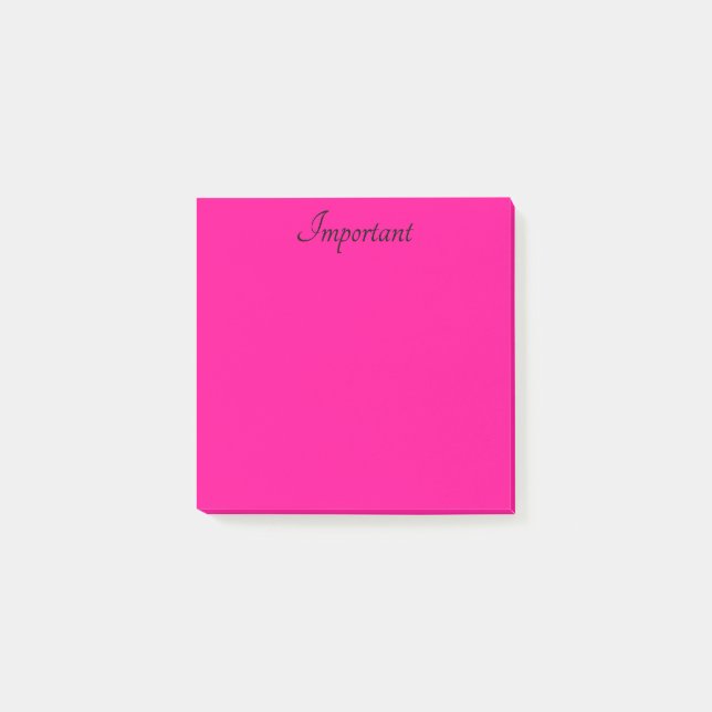 Niedliches Rosa Post-it Klebezettel (Vorderseite)