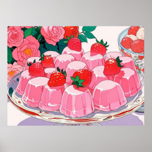 Niedliches rosa Poster