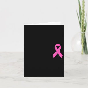 Niedliches Rosa Ribbon Brustkrebs Bewusstsein Frau Karte