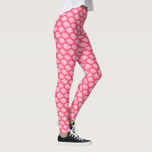 NIEDLICHES rosa Rosenmuster Leggings
