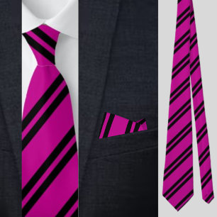 Niedliches rosa Streifen Muster Krawatte