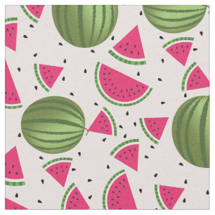 Niedliches rosa und grünes Wassermelone Stoff