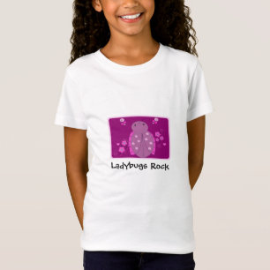 Niedliches Rosa und Lila Ladybug T-Shirt