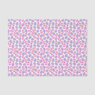 Niedliches rosa und Lila Ostereier Muster Seidenpapier