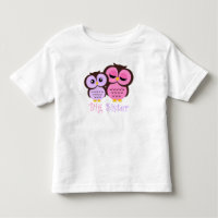 Niedliches Rosa und Lila Owls Große Schwester