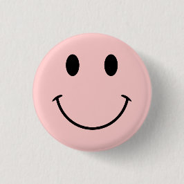 Niedliches Rosa und Schwarzes Gesicht Button