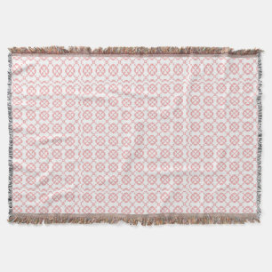 Niedliches rosa und weißes Muster Decke