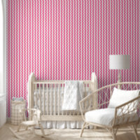 Niedliches rosa Wavy Ric Rac Vertikales Strickmust