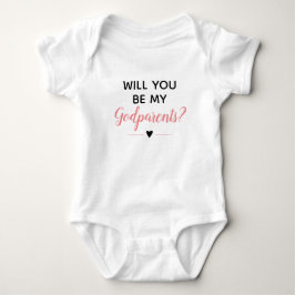 Niedliches Rosa wirst du meine Eltern sein Baby Strampler
