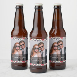 Niedliches Rose-Bier-Etikett Bierflaschenetikett