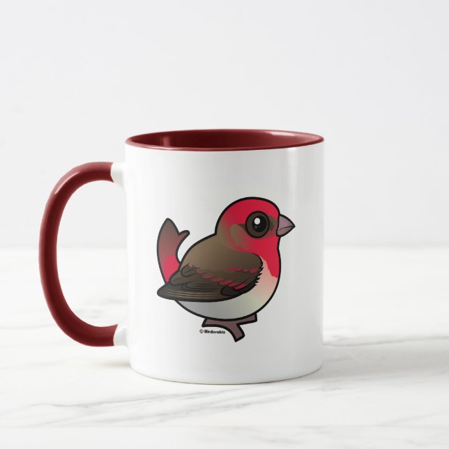 Niedliches Rosefinch Tasse (Links)