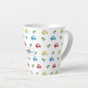 Niedliches Rot, Blau und Gelb Kinder Cartoon Milchtasse