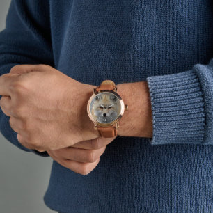 Niedliches roter Fox-Foto Armbanduhr