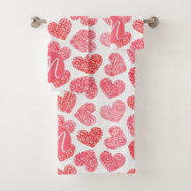 Niedliches rotes doodled Heart Valentine's Day Mon