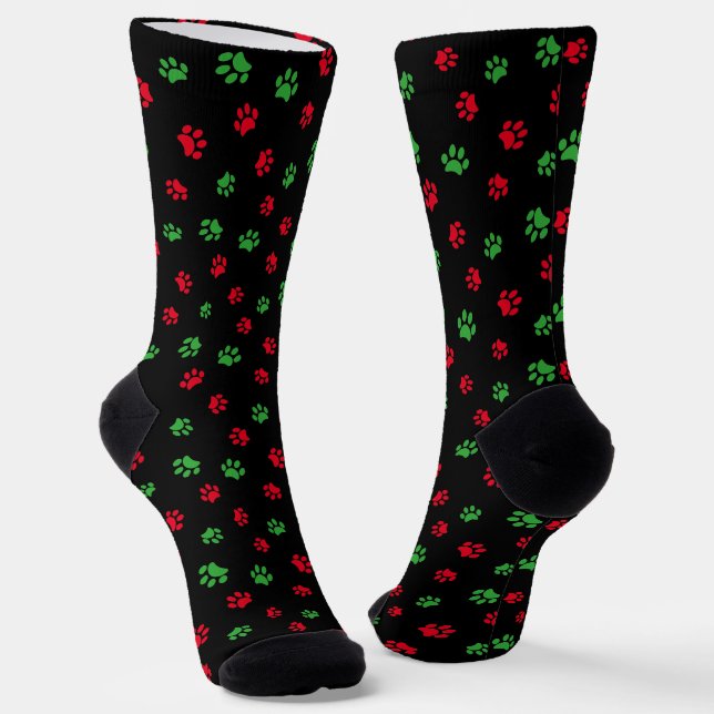 Niedliches rotes, grünes Pet-Muster Socken (Gewinkelt)