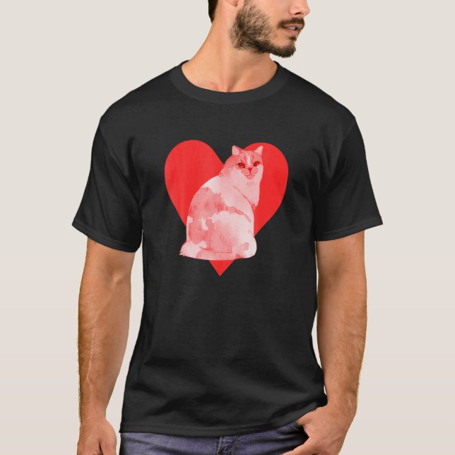 Niedliches Rotes Herz Bester Freund T-Shirt (Vorderseite)