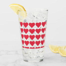 ❤️ Niedliches Rotes Herz trinken Glas