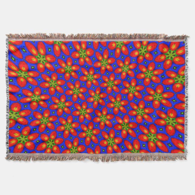 Niedliches rotes Muster Decke (Vorderseite)