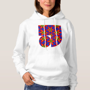 Niedliches rotes Muster Hoodie