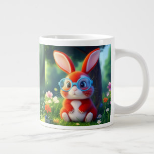 Niedliches Rotes Sonnenstudio unter Baum-75767 Jumbo-Tasse