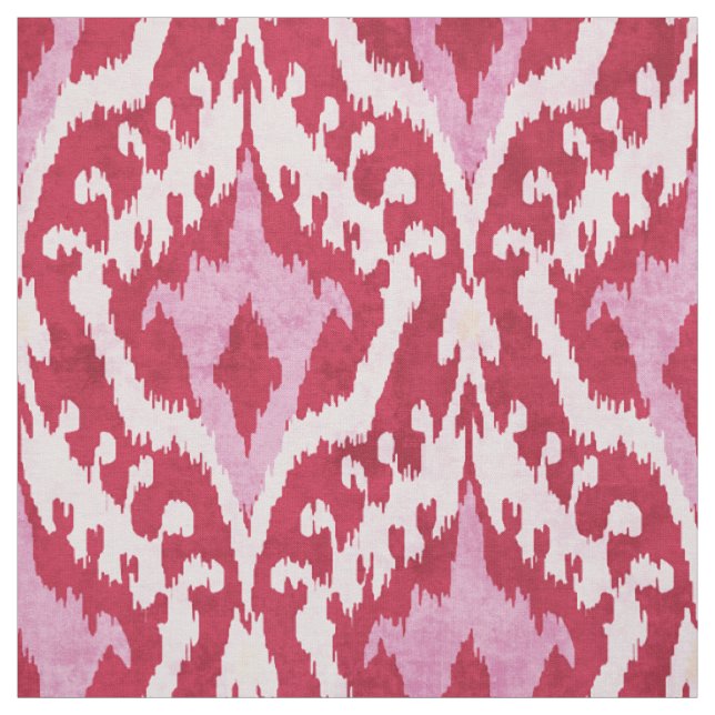 Niedliches rotes und rosa Katzenmuster Stoff (Muster)