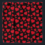 Niedliches Rotkopfmuster Schwarz Halstuch<br><div class="desc">Zeigen Sie Ihrem Haustier viel Liebe mit diesem Niedlichen Red Hearts Muster Art Black Pet Bandana.  Es ist mit einem schwarzen Hintergrund entworfen und Sie können sich an die Lieblingsfarbe Ihres Haustieres anpassen.   Sie können Ihren Hund oder Ihre Katze mit der Bandana und sie können Ihre Liebe fühlen!</div>