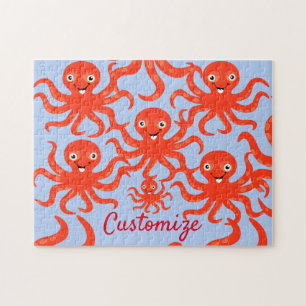 Niedliches Rotlächeln Octopus Thunder_Cove