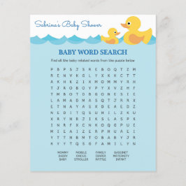 Niedliches Rubber Duck Theme Baby Shooting Game Flyer