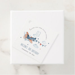 Niedliches Rust Kids Flugzeug Stars Sky Cloud Gebu Geschenkanhänger