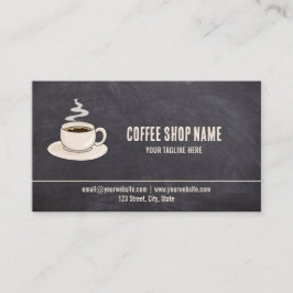 Niedliches rustikales Café Coffee Shop Prämien Tre Treuekarte